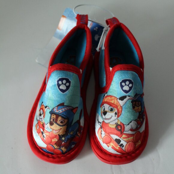Paw Patrol  Slippers Size 5/6 Rubber Bottoms - Picture 1 of 3